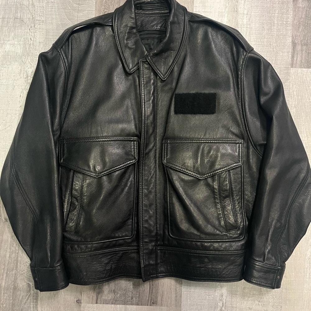 pilot leather jacket